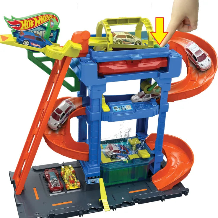 Hot Wheels Χρωμοκεραυνοί Πλυντήριο (HTN80) - Fun Planet