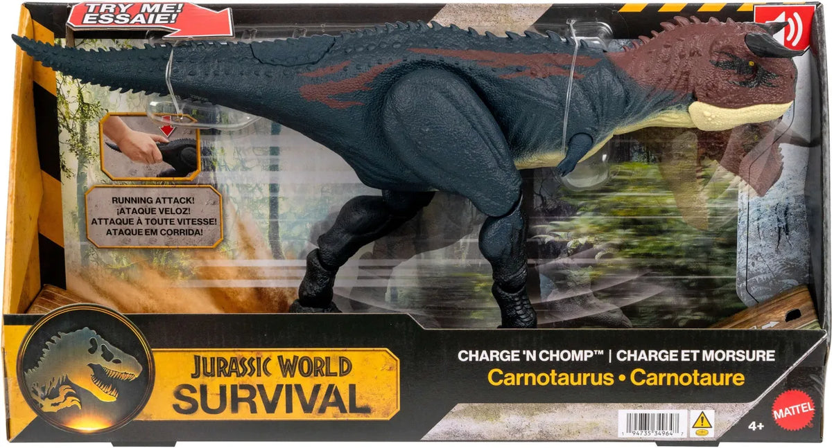 Jurassic World Δεινόσαυρος Καρνόταυρος Που Δαγκώνει & Επιτίθεται (JKG85)