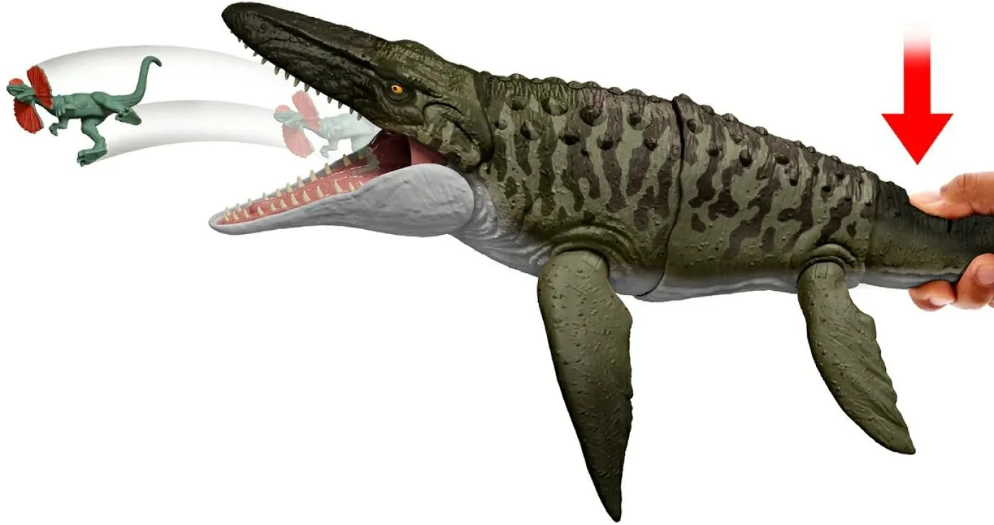 Jurassic World Rebirth Δεινόσαυρος Bite 'N Blast Mosasaurus Με Λειτουργία Κίνησης (JCH00) - Fun Planet