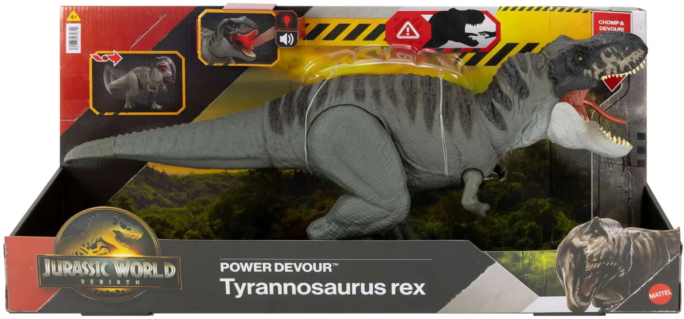 Jurassic World Rebirth Δεινόσαυρος Power Devour T-Rex Με Επαναλαμβανόμενο Δάγκωμα Και Ήχους (JCH02) - Fun Planet