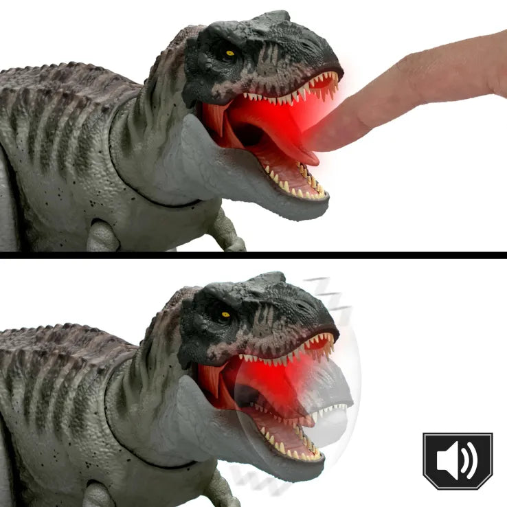 Jurassic World Rebirth Δεινόσαυρος Power Devour T-Rex Με Επαναλαμβανόμενο Δάγκωμα Και Ήχους (JCH02) - Fun Planet