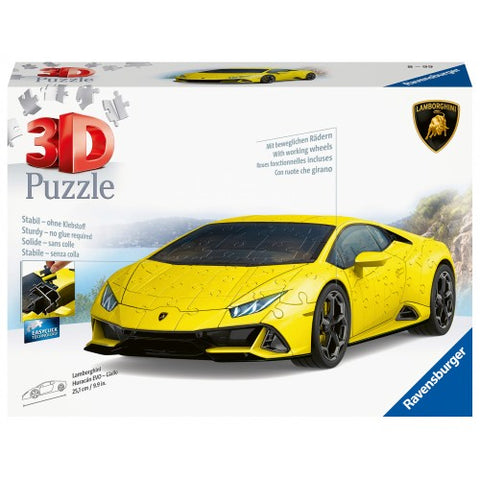 3D Puzzle 108 τεμάχια Lamborghini Huracan - Yellow (11562)
