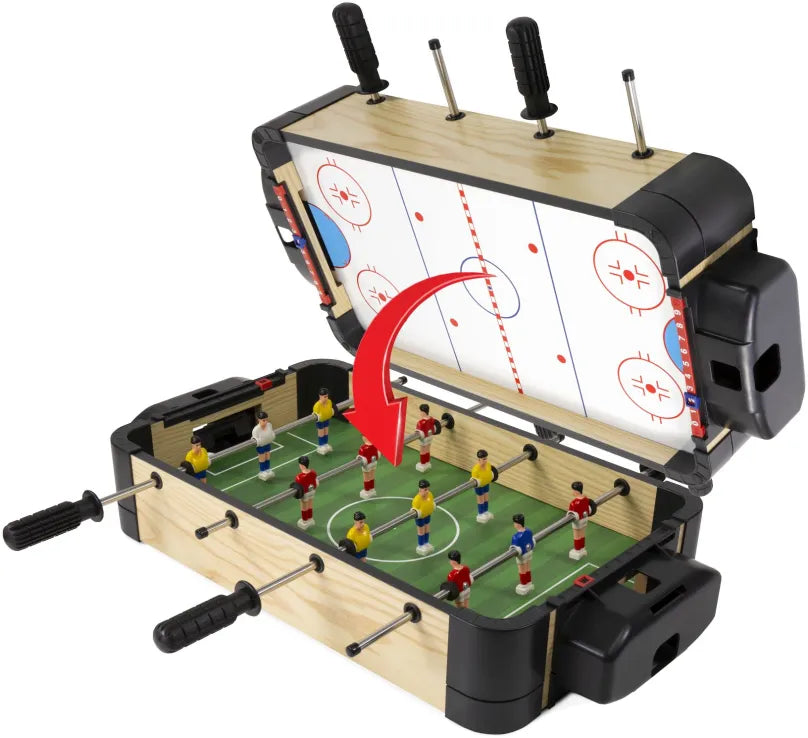 MAM Ξύλινο Ποδοσφαιράκι & Air Hockey Tabletop 2 In 1 (MA3150BH) - Fun Planet