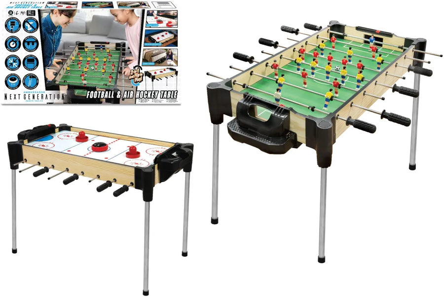 MAM Ξύλινο Ποδοσφαιράκι & Air Hockey Tabletop 82cm (MA8150_H)