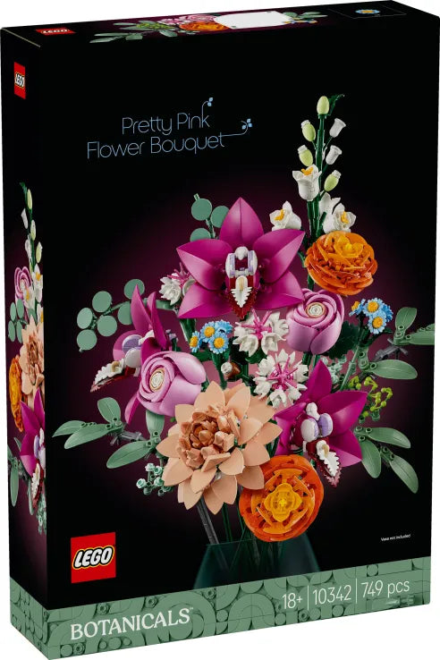 LEGO Botanical Pretty Pink Flower Bouquet (10342) - Fun Planet