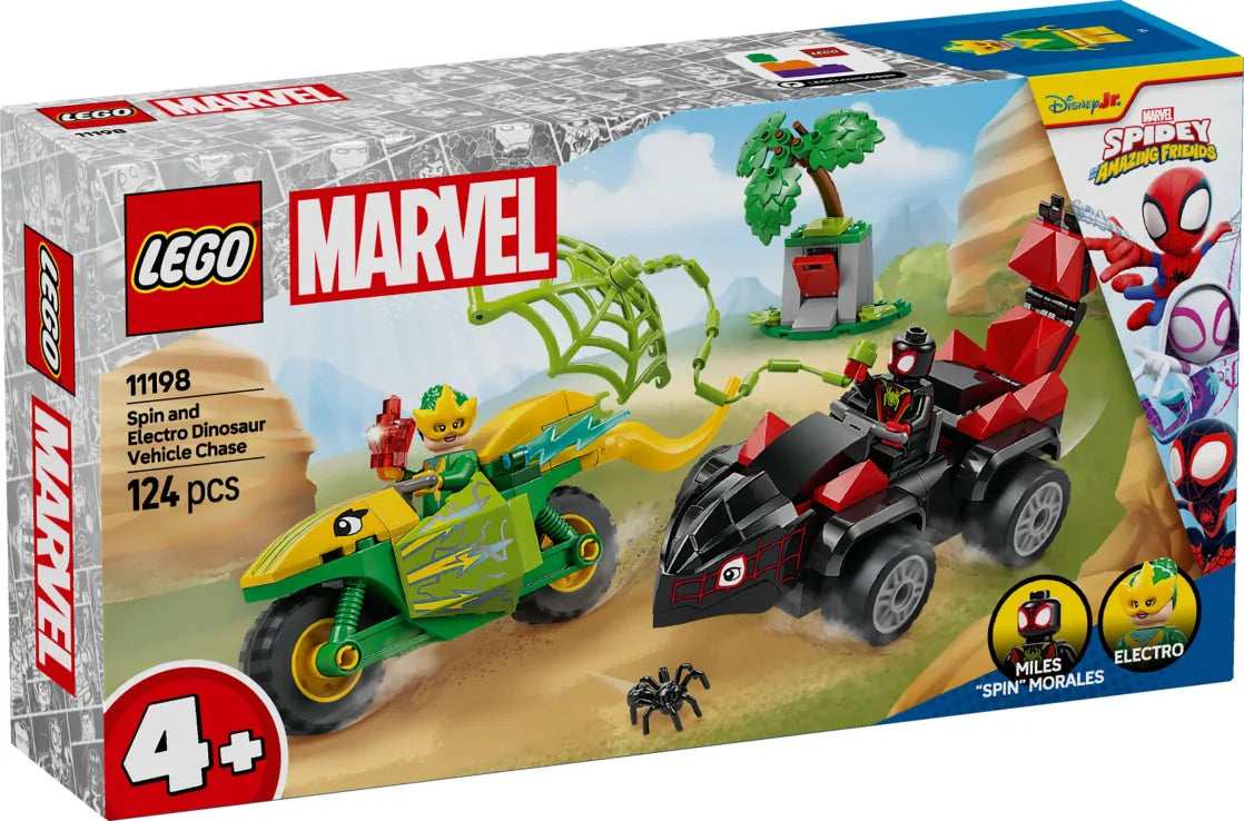 LEGO Marvel Spin And Electro Dinosaur Vehicle Chase (11198) - Fun Planet