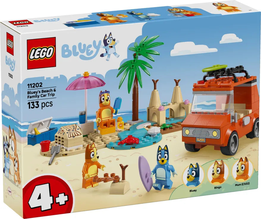 LEGO Bluey's Beach & Family Car Trip (11202)
