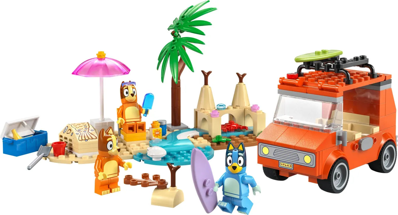 LEGO Bluey's Beach & Family Car Trip (11202)