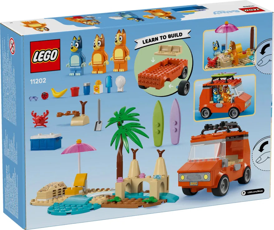 LEGO Bluey's Beach & Family Car Trip (11202)