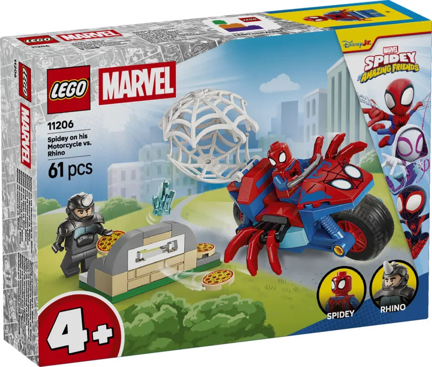 LEGO Marvel Spidey On His Motorcycle vs. Rhino (11206)