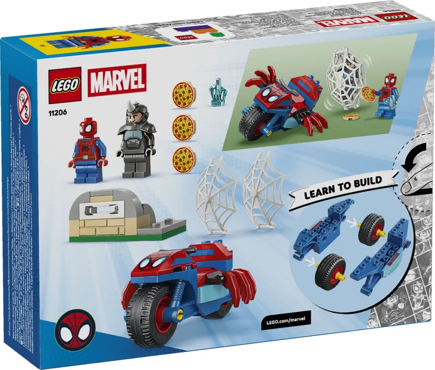 LEGO Marvel Spidey On His Motorcycle vs. Rhino (11206)