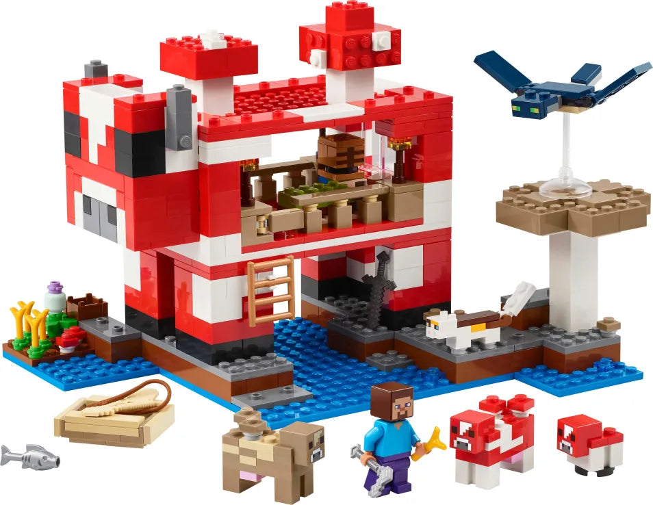 LEGO Minecraft The Mooshroom House (21270) - Fun Planet