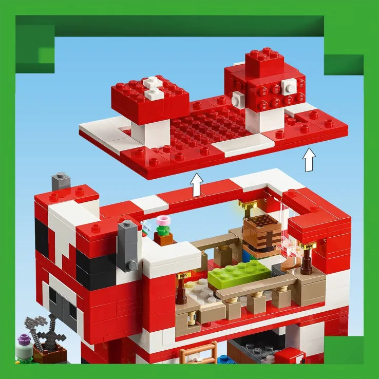 LEGO Minecraft The Mooshroom House (21270) - Fun Planet