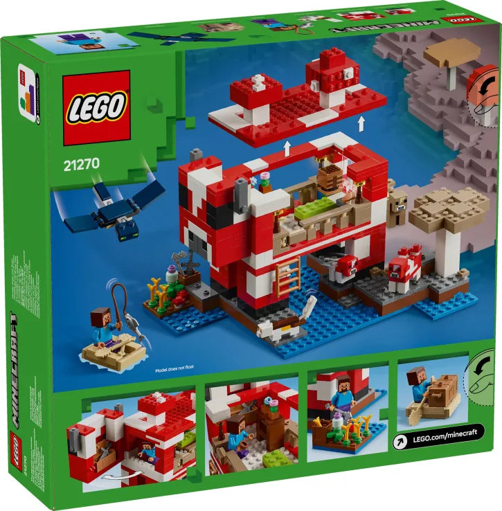 LEGO Minecraft The Mooshroom House (21270) - Fun Planet