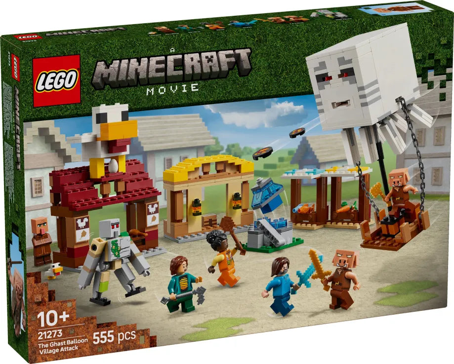 LEGO Minecraft The Ghast Balloon Village Attack (21273) - Fun Planet
