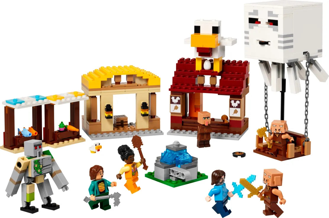LEGO Minecraft The Ghast Balloon Village Attack (21273) - Fun Planet