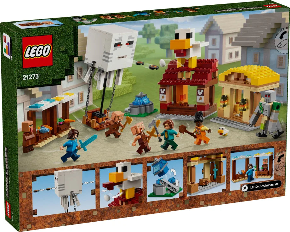 LEGO Minecraft The Ghast Balloon Village Attack (21273) - Fun Planet
