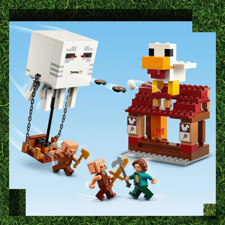 LEGO Minecraft The Ghast Balloon Village Attack (21273) - Fun Planet