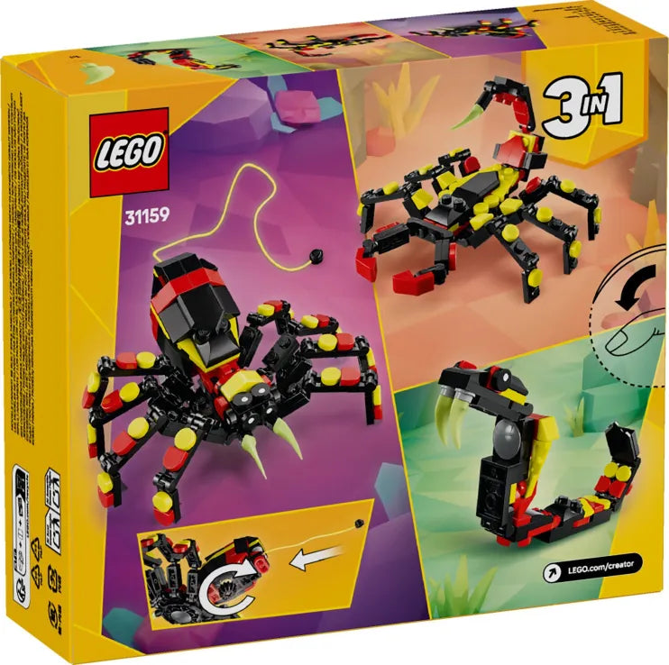 LEGO Creator 3in1 Wild Animals: Surprising Spider (31159) - Fun Planet