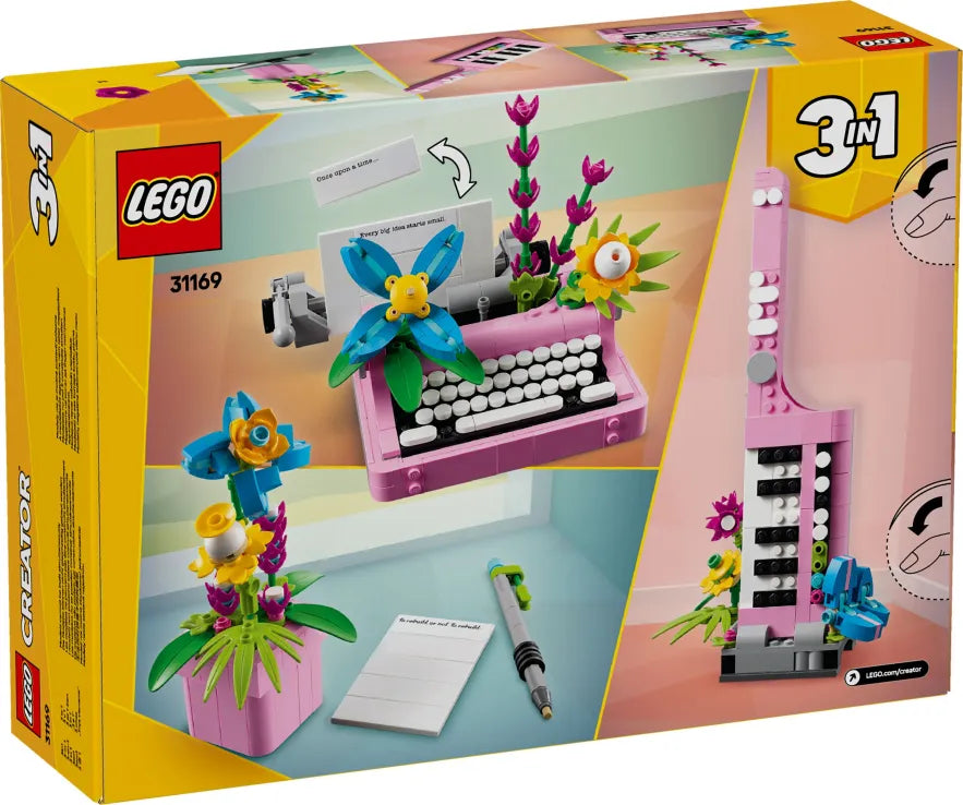 LEGO Creator 3in1 Typewriter With Flowers (31169) - Fun Planet
