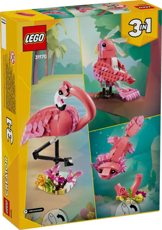 LEGO Creator 3in1 Wild Animals: Pink Flamingo (31170) - Fun Planet