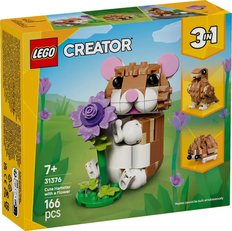 LEGO Creator 3in1 Cute Hamster With A Flower (31376) - Fun Planet