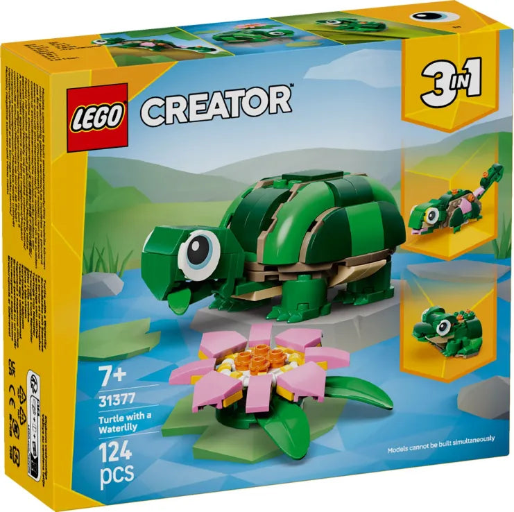 LEGO Creator 3in1 Turtle With A Water Lily Flower (31377)