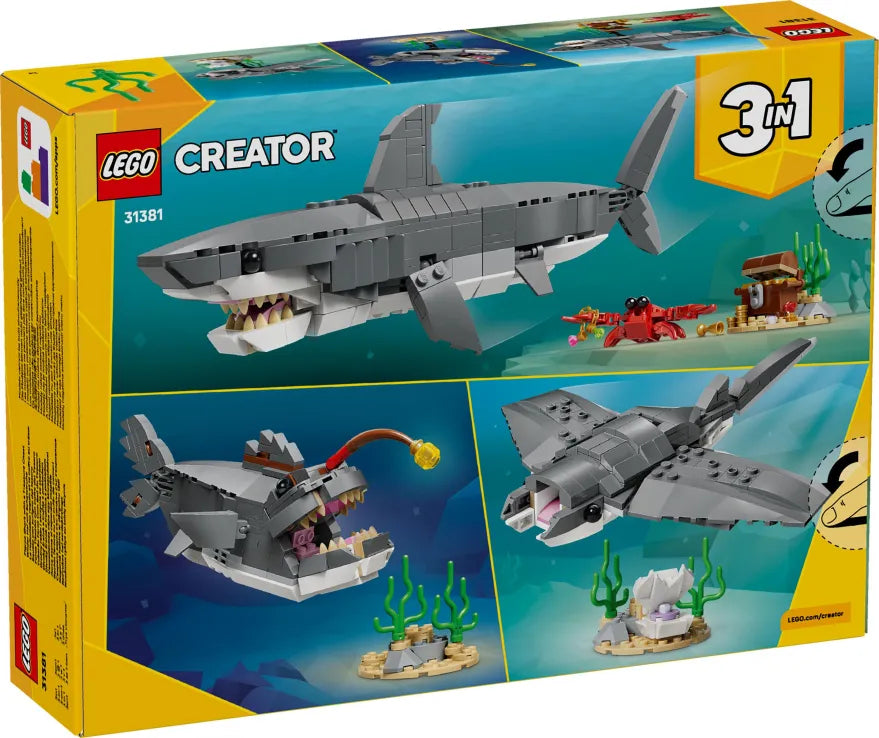 LEGO Creator 3in1 Fierce Shark With A Treasure Chest (31381)