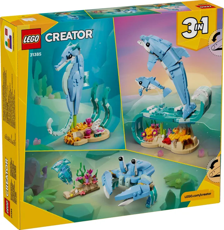 LEGO Creator 3in1 Sea Animals: Beautiful Dolphins (31385)