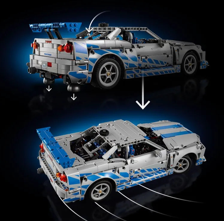 LEGO Technic 2 Fast 2 Furious Nissan Skyline GT-R R34 (42210) - Fun Planet