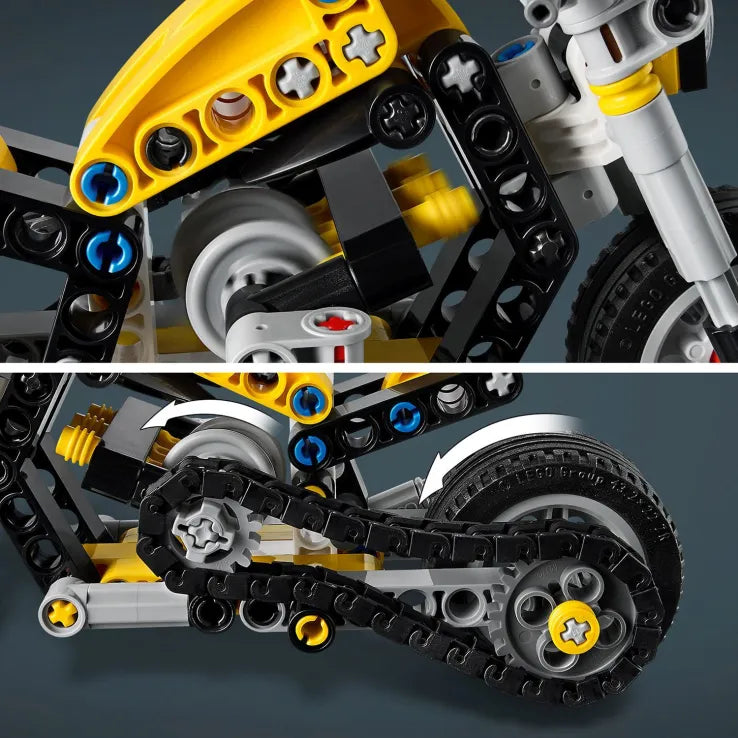 LEGO Technic Yellow Motorcycle (42225) - Fun Planet