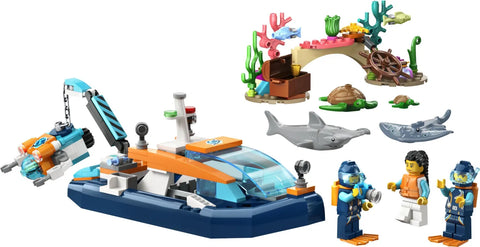 LEGO City Explorer Diving Boat (60377) - Fun Planet