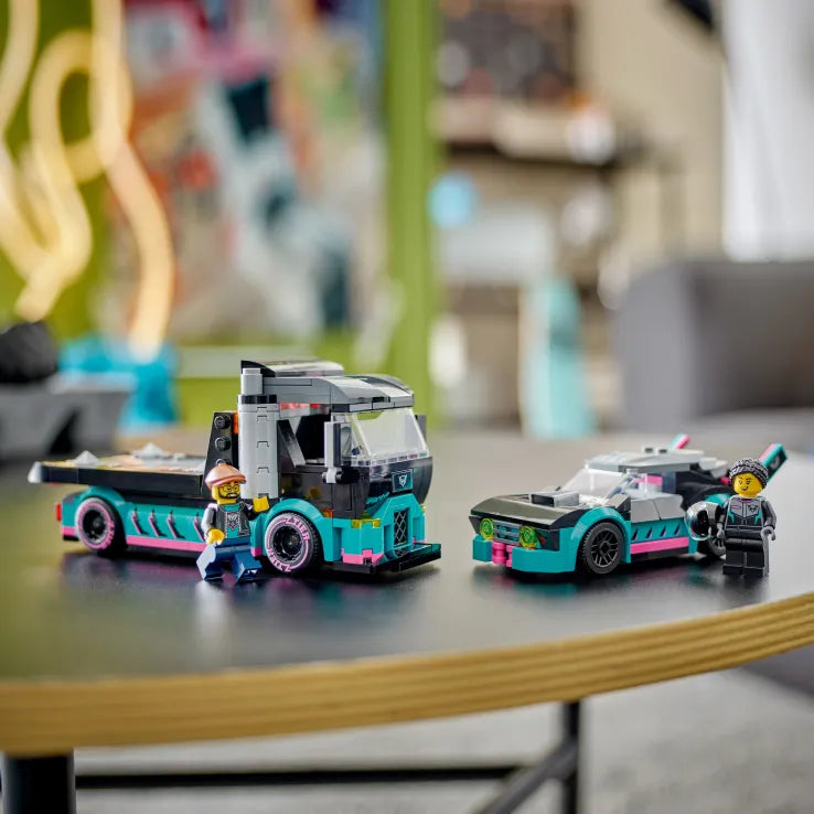 LEGO City Race Car & Car Carrier Truck (60406) - Fun Planet