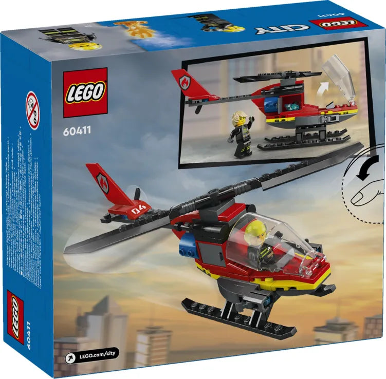 LEGO City Fire Rescue Helicopter (60411) - Fun Planet