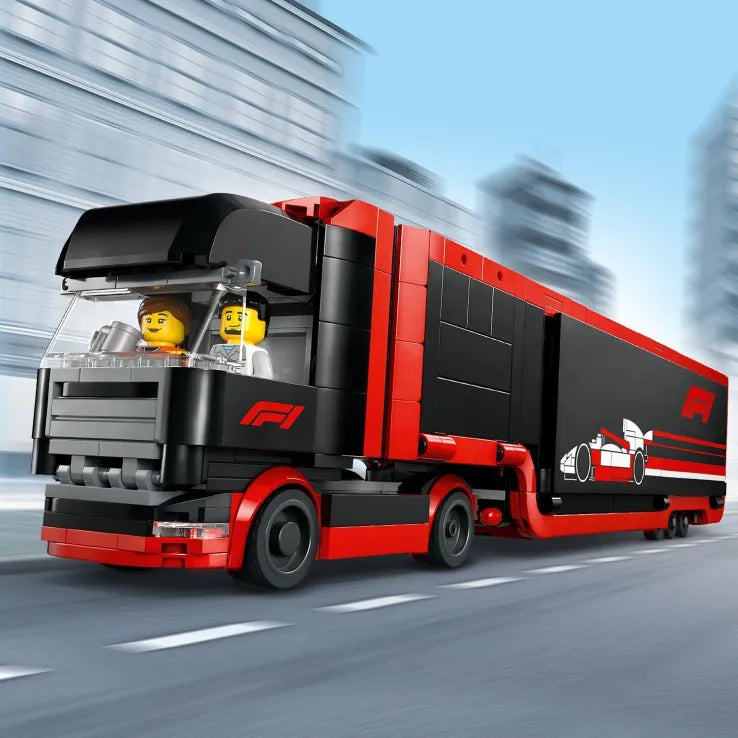 LEGO City F1 Truck With RB20 & AMR24 F1 Cars (60445) - Fun Planet