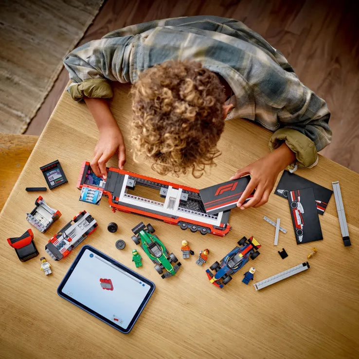 LEGO City F1 Truck With RB20 & AMR24 F1 Cars (60445) - Fun Planet