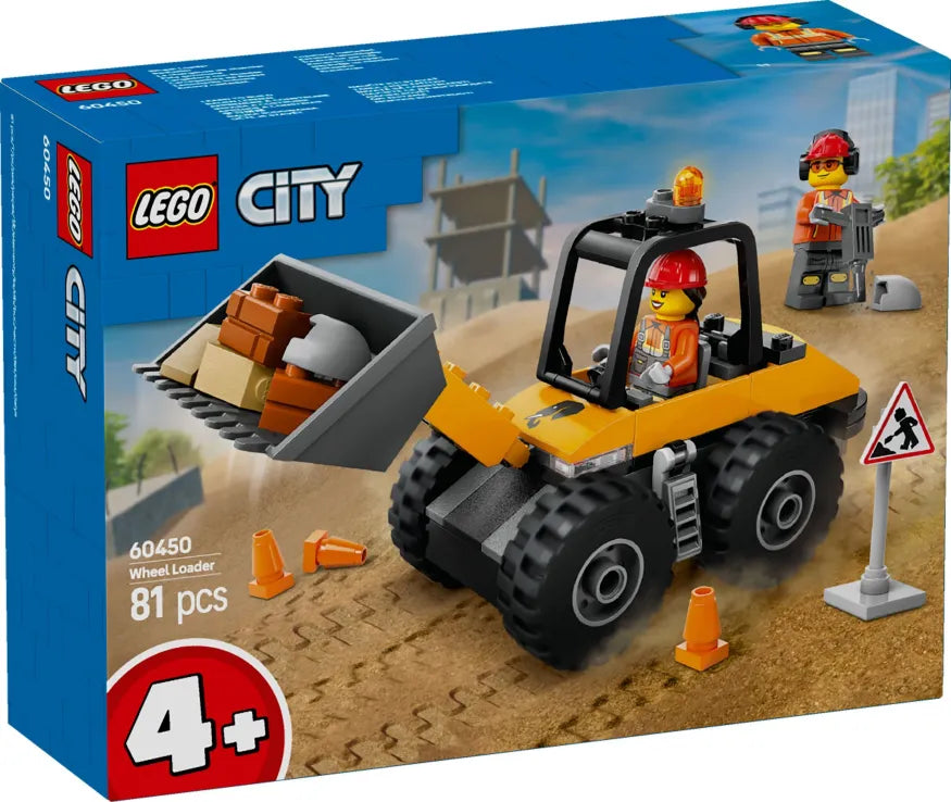 LEGO City Yellow Construction Wheel Loader (60450) - Fun Planet
