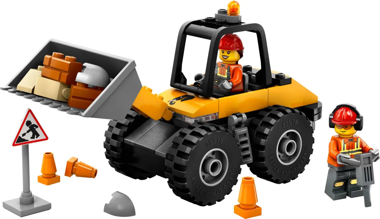 LEGO City Yellow Construction Wheel Loader (60450) - Fun Planet