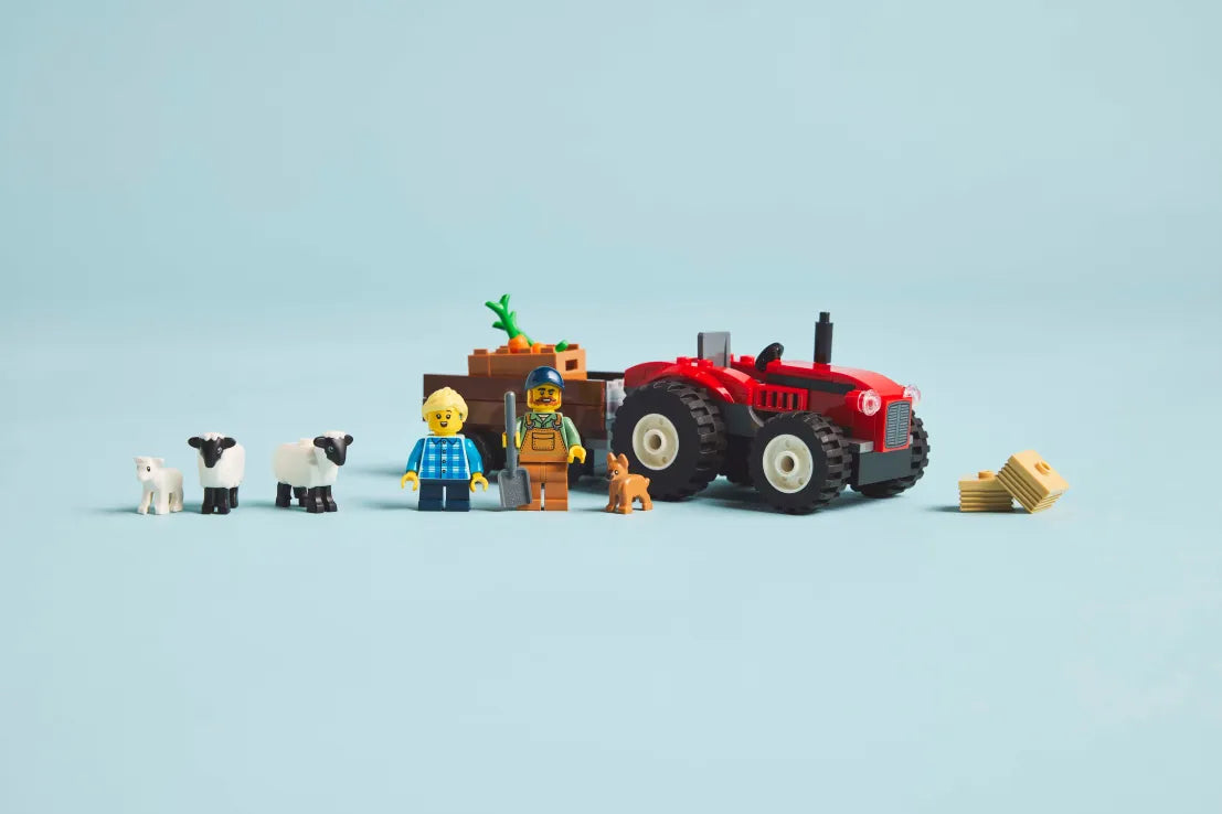 LEGO City Red Farm Tractor With Trailer & Sheep (60461) - Fun Planet