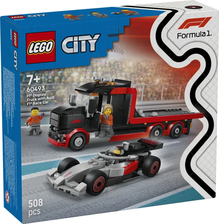 LEGO City F1 Display Truck With AUDI F1 Race Car (60493) - Fun Planet