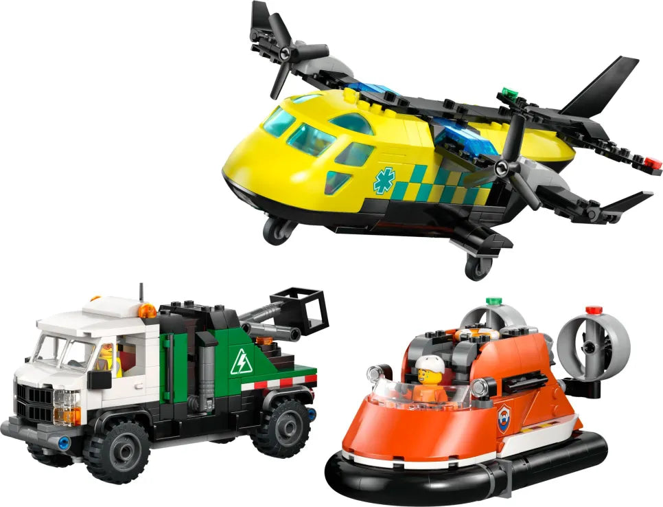 LEGO City Airplane, Service Truck & Hovercraft Remix (60505)