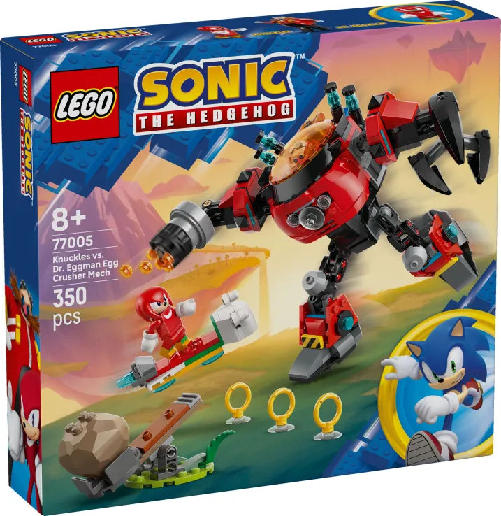 LEGO Sonic The Hedgehog Knuckles vs. Dr. Eggman Egg Crusher Mech (77005)
