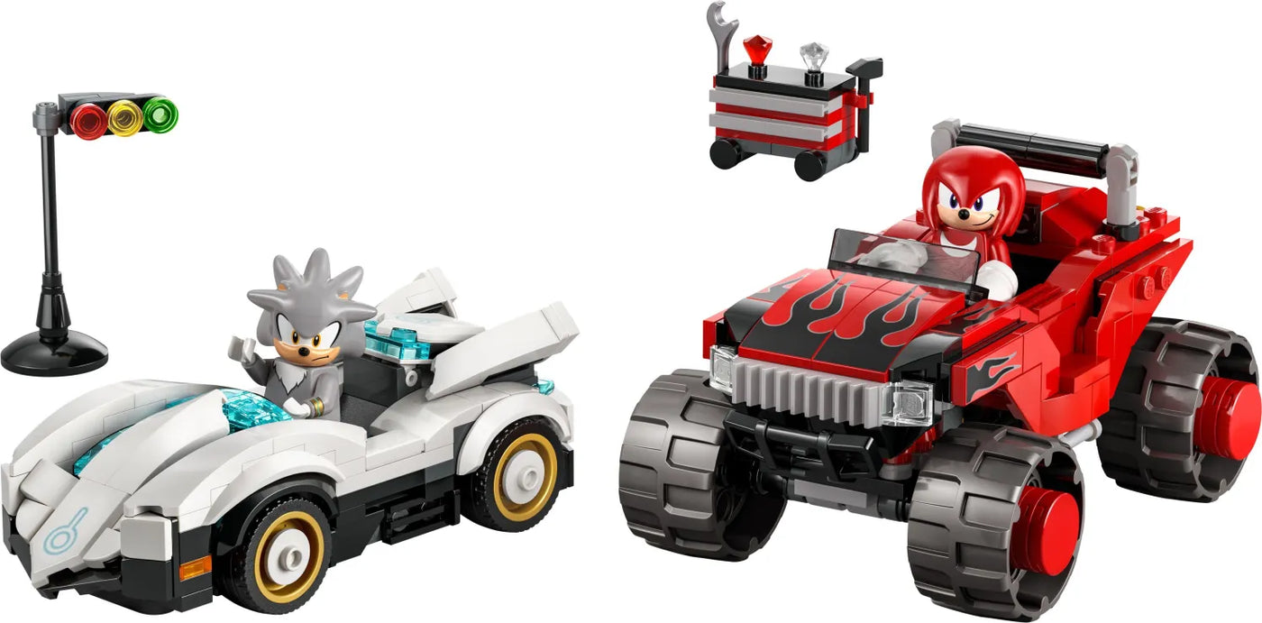 LEGO Sonic The Hedgehog Silver's Car vs. Knuckles' Monster Truck (77118)