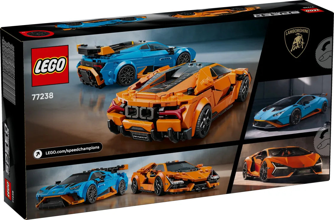 LEGO Speed Champions Lamborghini Revuelto & Hucaran STO (77238) - Fun Planet
