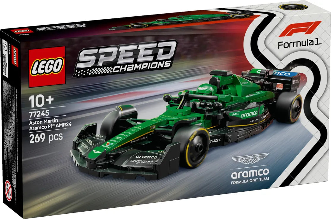 LEGO Speed Champions Aston Martin Aramco F1 AMR24 Race Car (77245) - Fun Planet