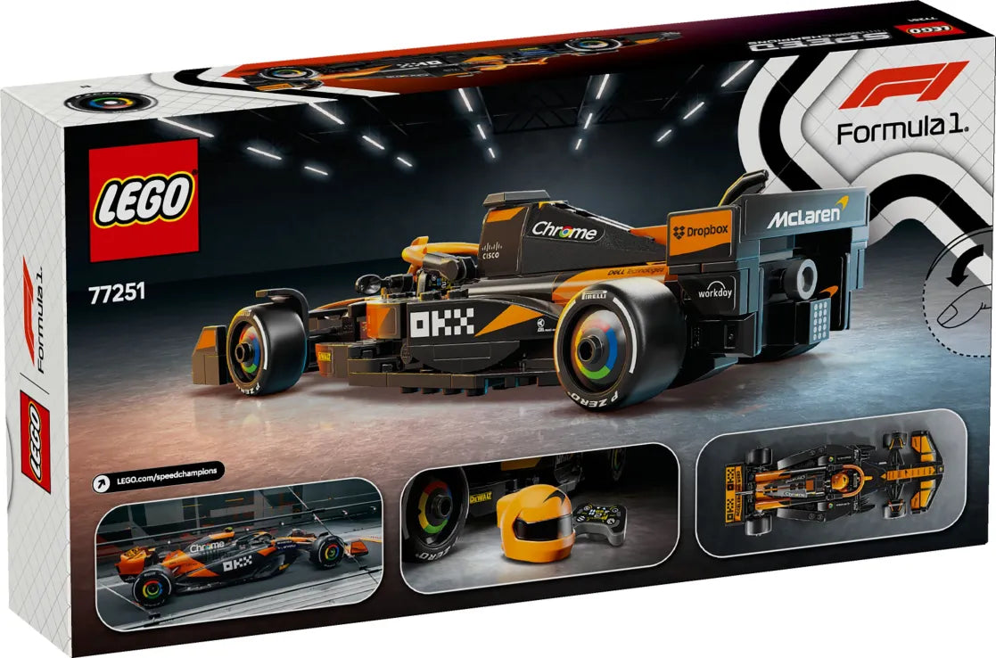 LEGO Speed Champions McLaren F1 Team MCL38 Race Car (77251) - Fun Planet