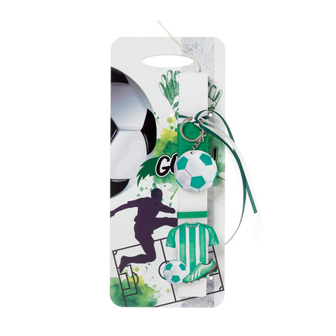 Λαμπάδα Πασχαλινή Στολισμένη με Πλάτη Ποδόσφαιρο Πράσινο (41-1188) - Fun Planet