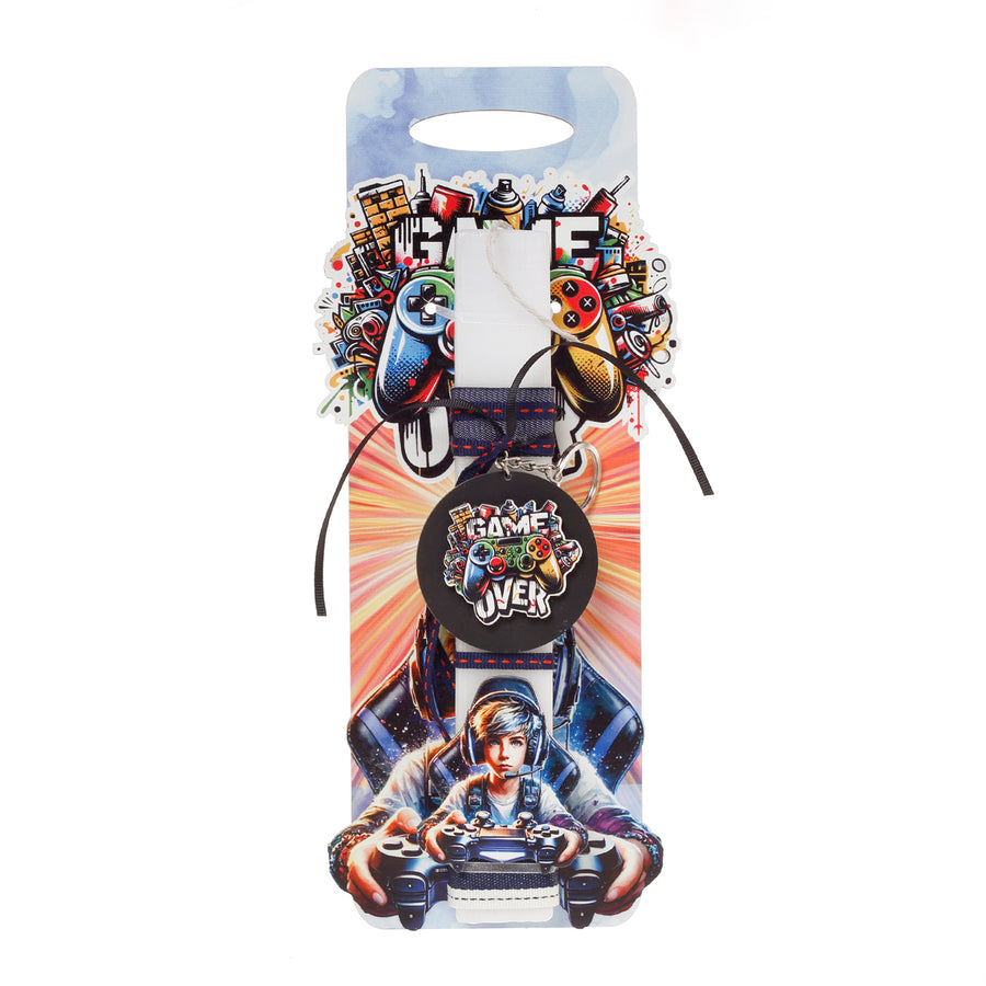 Λαμπάδα Πασχαλινή Στολισμένη με Πλάτη Game Over (41-1334)