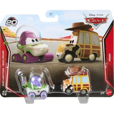 Disney Pixar Cars Αυτοκινητάκια Σετ 2 Buzz Lightyear & Woody (JJW87)