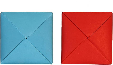 Ddakji Paper Flip Game Blue Red (26045)